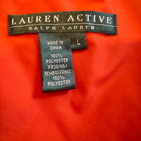 Lauren Ralph Lauren Women's Orange Quilted Vest Size - Large - Picture 3 of 10